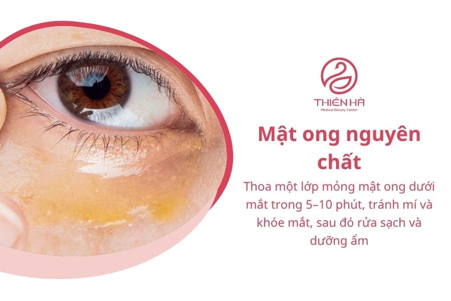 Mật ong nguyên chất – Bí quyết làm sáng vùng da mắt tự nhiên