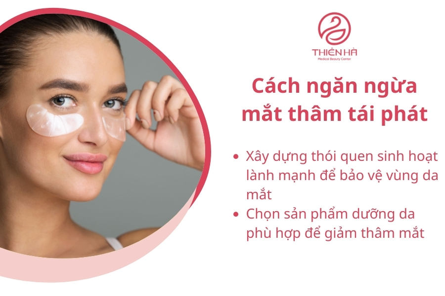 Chăm sóc da và chế độ sinh hoạt lành mạnh là cách hạn chế mắt thâm quay trở lại 