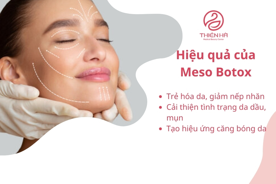 Các hiệu quả mang lại cho làn da khi tiêm meso botox