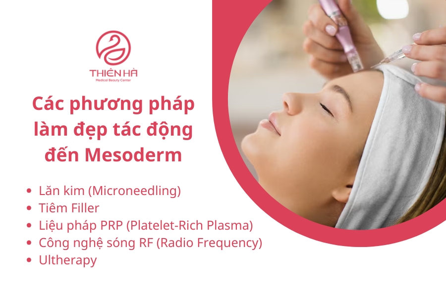 Các phương pháp làm đẹp được yêu thích nhất hiện nay có tác dụng trực tiếp đến mesoderm