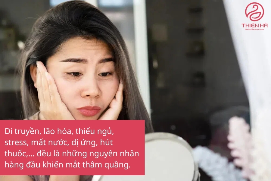 Các nguyên nhân thường gặp gây ra thâm quầng mắt