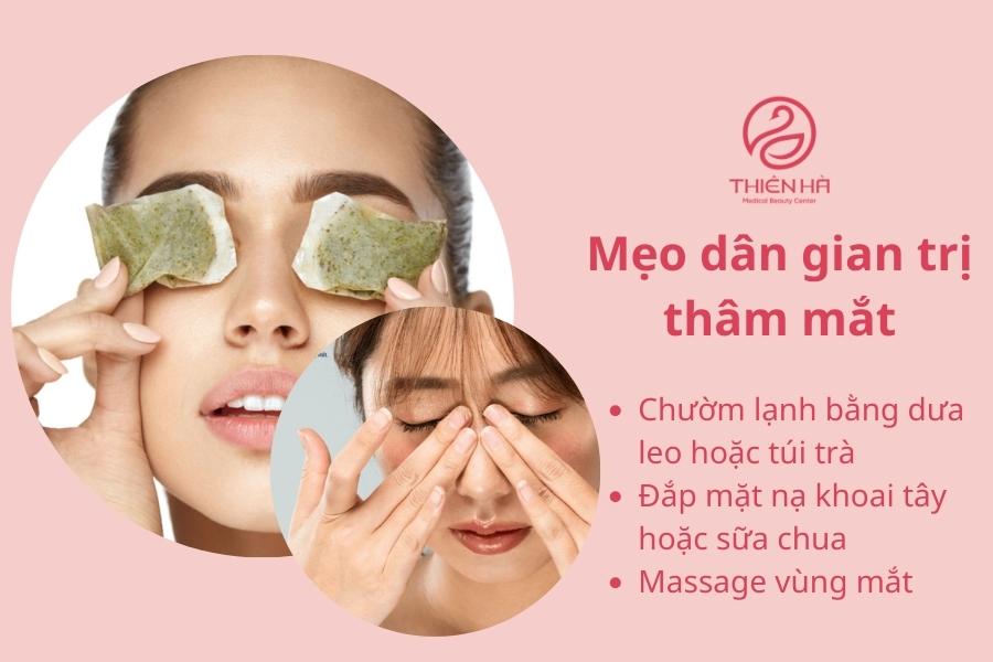 Cách trị thâm quầng mắt bằng nguyên liệu tự nhiên