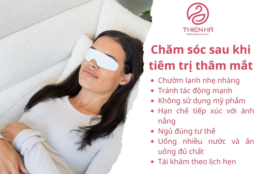 Cách chăm sóc sau khi tiêm trị thâm mắt ngay tại nhà 