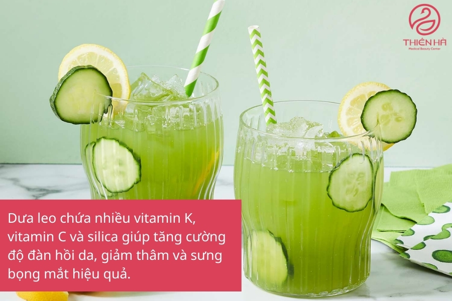 Công dụng của dưa leo trong trị quầng thâm mắt
