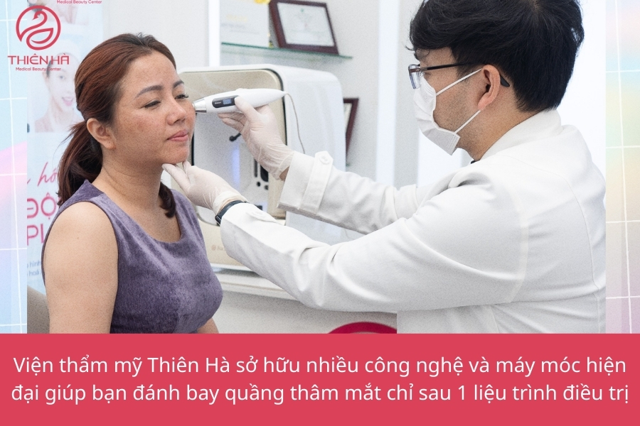 Liệu trình kết hợp công nghệ cao như laser, PRP và filler giúp cải thiện quầng thâm mắt toàn diện, mang lại vẻ ngoài tươi sáng và trẻ trung.