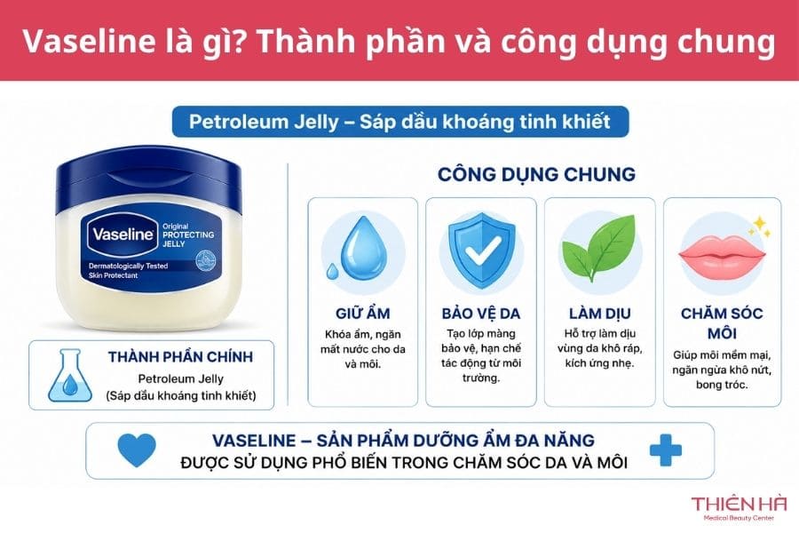 Vaseline có nhiều công dụng tốt trong việc chăm sóc da, móng, tóc,…
