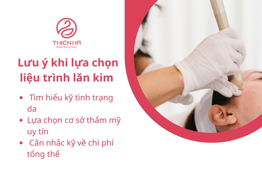 Lưu ý khi lựa chọn liệu trình lăn kim