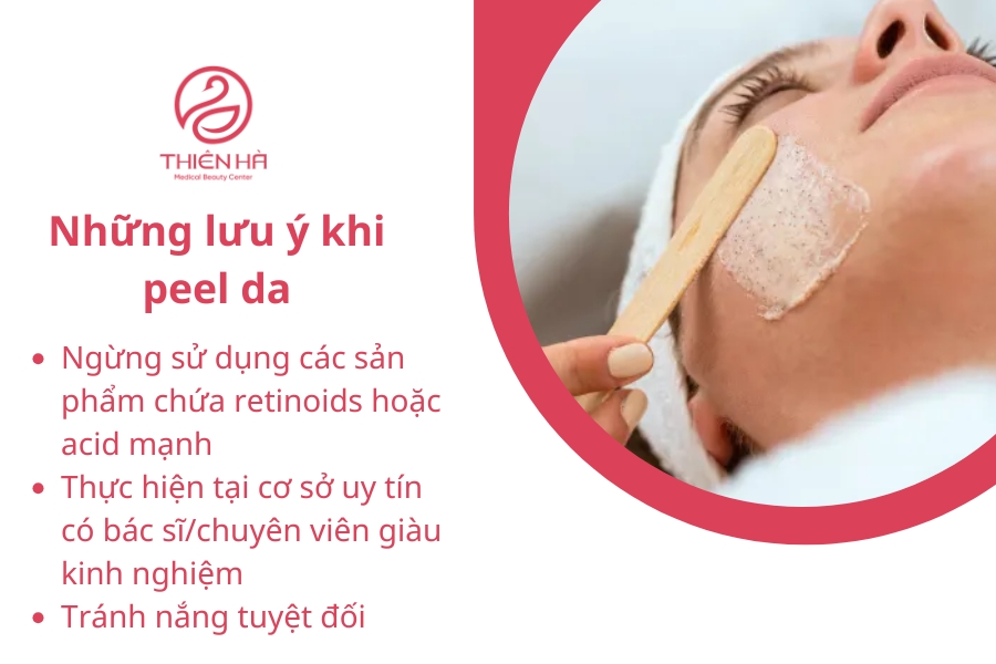 Những lưu ý khi peel da