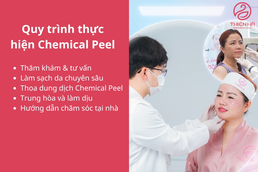  Quy trình thực hiện Chemical Peel tại Viện thẩm mỹ Thiên Hà