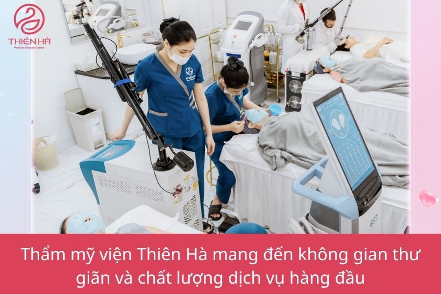 Không gian sang trọng tại Thẩm mỹ viện Thiên Hà