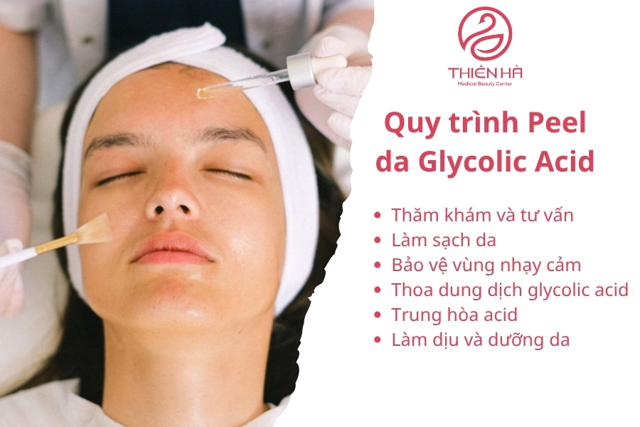 Quy trình Peel da Glycolic Acid tại Viện Thẩm Mỹ Thiên Hà