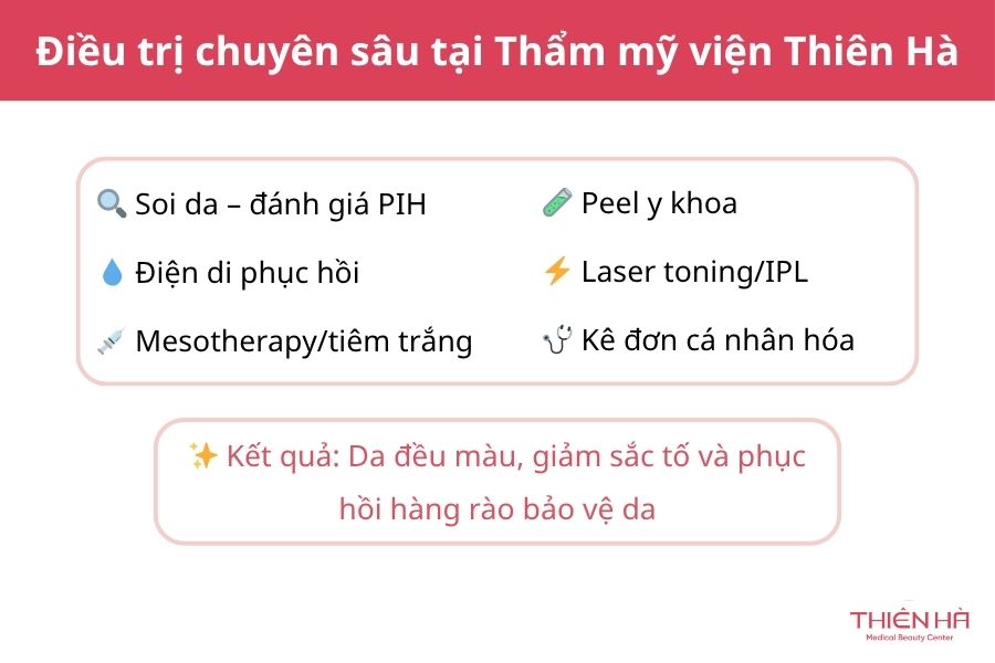 Lăn kim bị sạm da: Nguyên nhân và hướng xử lý an toàn 3 Điều trị sạm da chuyên sâu tại Thẩm mỹ viện Thiên Hà