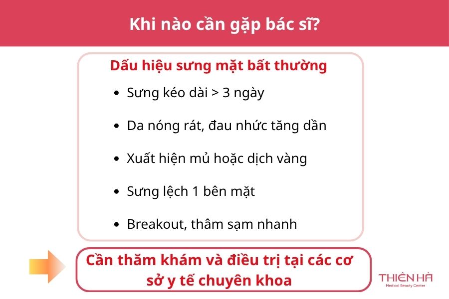 Lăn kim bị sưng mặt: Nguyên nhân, cách xử lý và lời khuyên 7 Khi nào cần gặp bác sĩ?