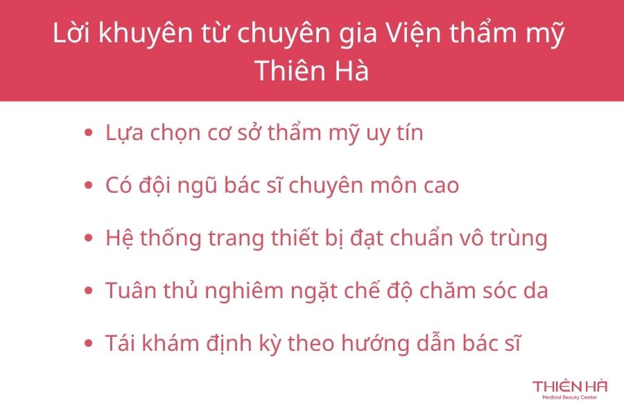 Lăn kim bị sưng mặt: Nguyên nhân, cách xử lý và lời khuyên 8 Lời khuyên từ chuyên gia Viện thẩm mỹ Thiên Hà