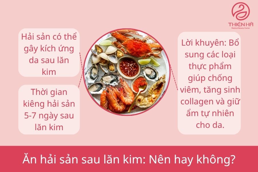 Lăn kim có được ăn hải sản không? Lời khuyên từ chuyên gia 2 Ăn hải sản sau lăn kim: Nên hay không