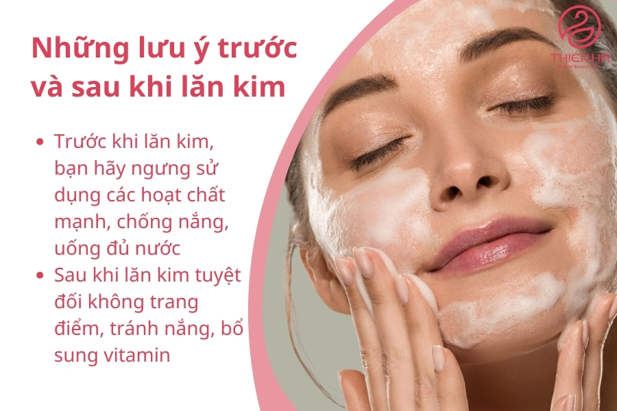 Sử dụng các sản phẩm dịu nhẹ, không gây kích ứng để chăm sóc da sau lăn kim giúp da hồi phục nhanh và an toàn hơn.