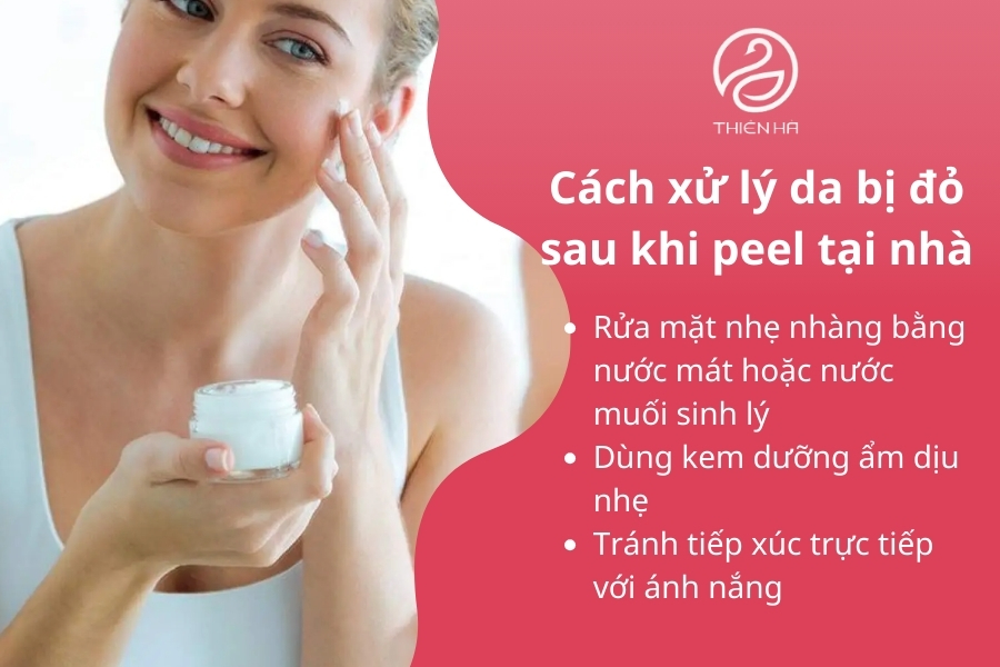 Cách xử lý da bị đỏ sau khi peel tại nhà