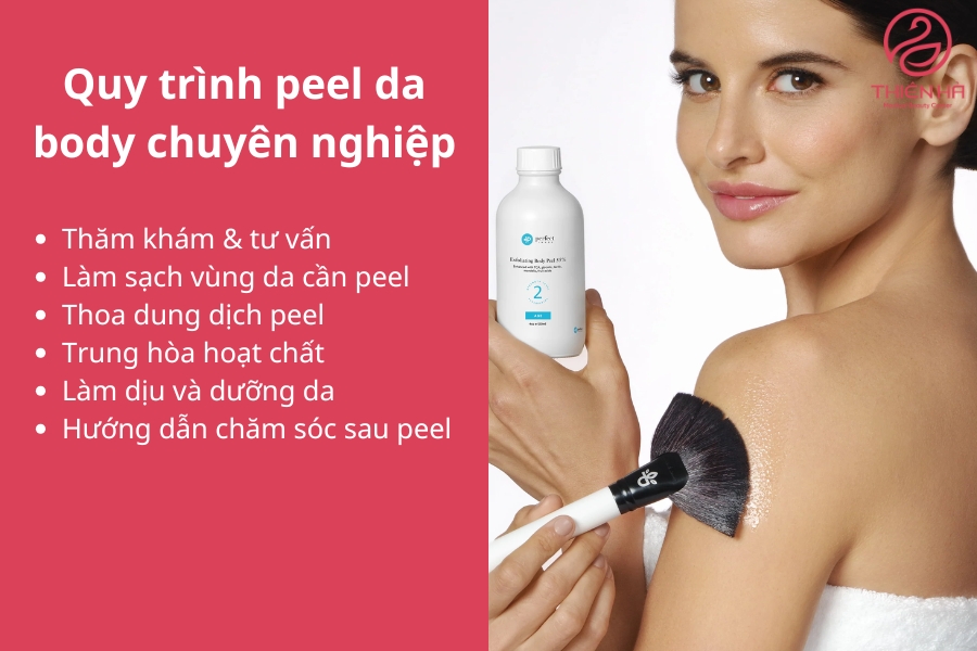 Quy trình peel da body chuyên nghiệp tại Viện thẩm mỹ Thiên Hà