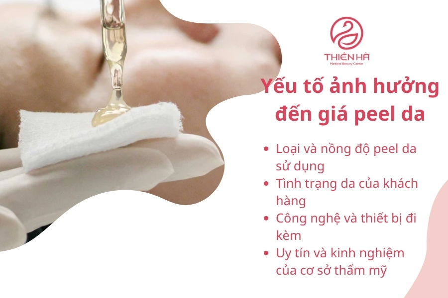 Các yếu tố ảnh hưởng đến giá peel da