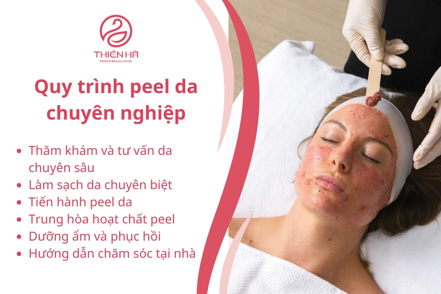 Quy trình peel da chuyên nghiệp tại Viện thẩm mỹ Thiên Hà