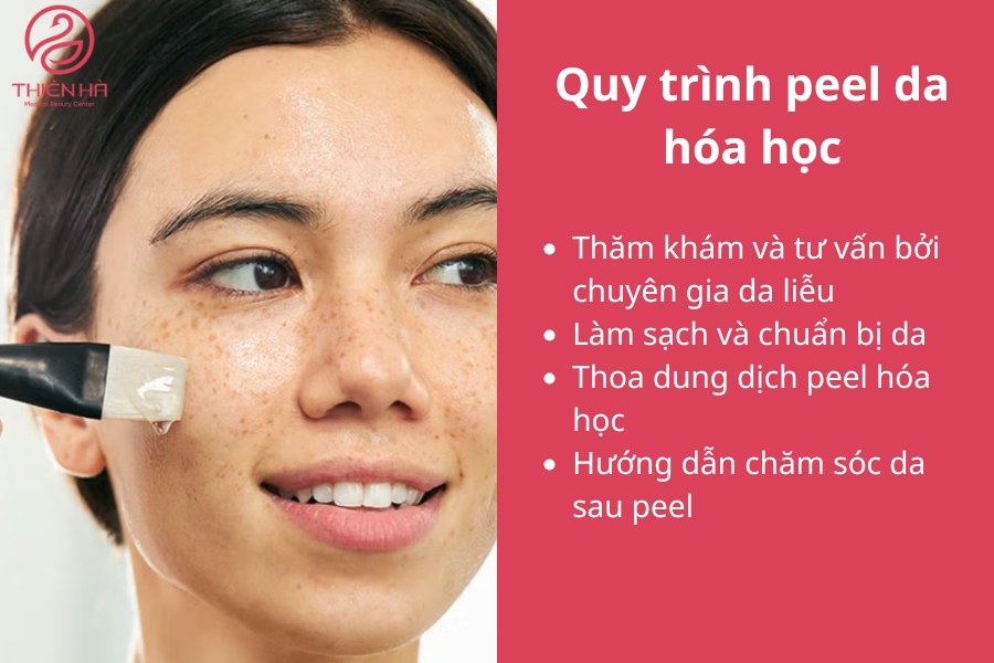 Quy trình peel da hóa học tại Viện thẩm mỹ Thiên Hà