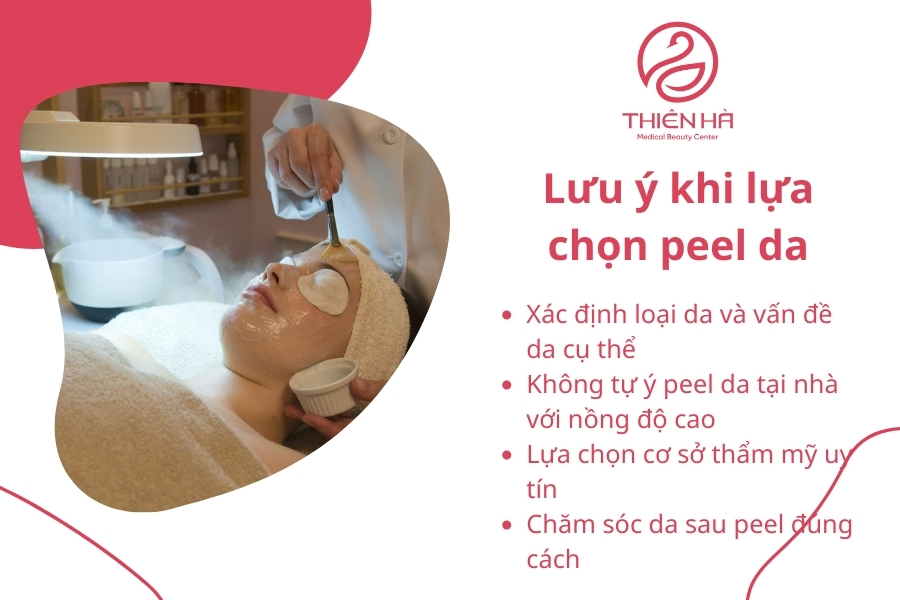 Lưu ý khi lựa chọn peel da