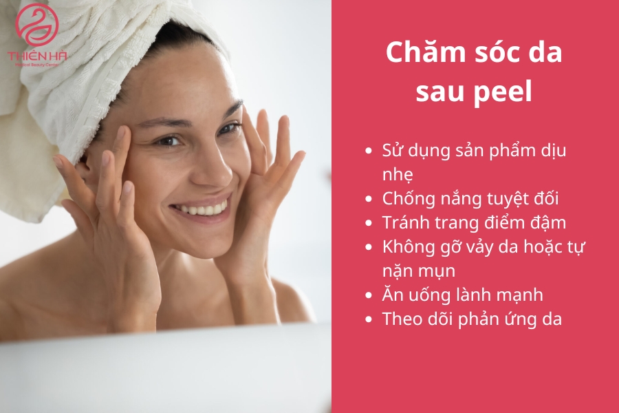 Chăm sóc da sau peel: Những lưu ý quan trọng
