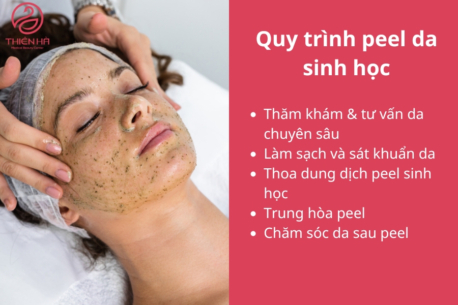 Quy trình peel da sinh học tại Viện thẩm mỹ Thiên Hà