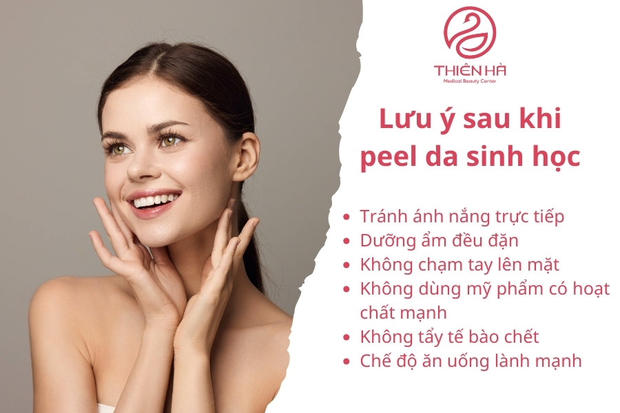 Lưu ý quan trọng sau khi peel da sinh học