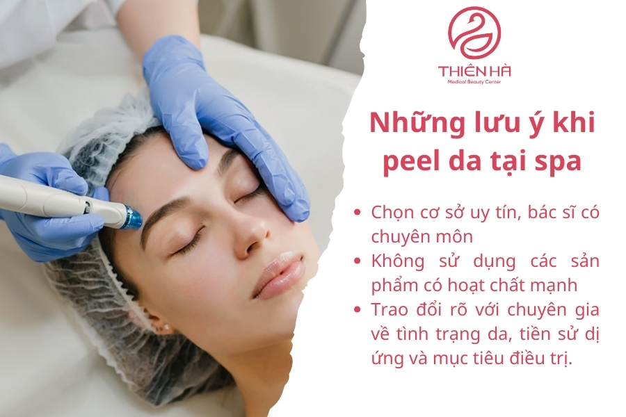 Những lưu ý khi peel da tại spa