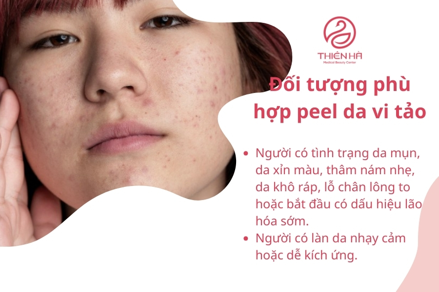 Đối tượng phù hợp với peel da vi tảo