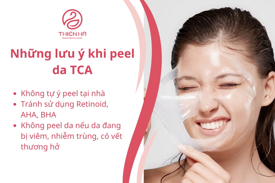 Những lưu ý khi peel da TCA