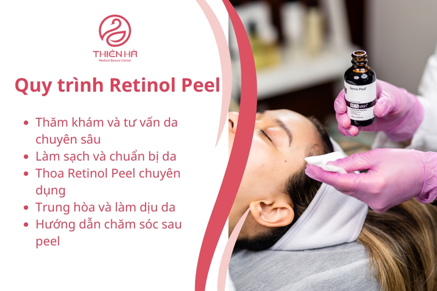 Quy trình Retinol peel tại Viện Thẩm Mỹ Thiên Hà
