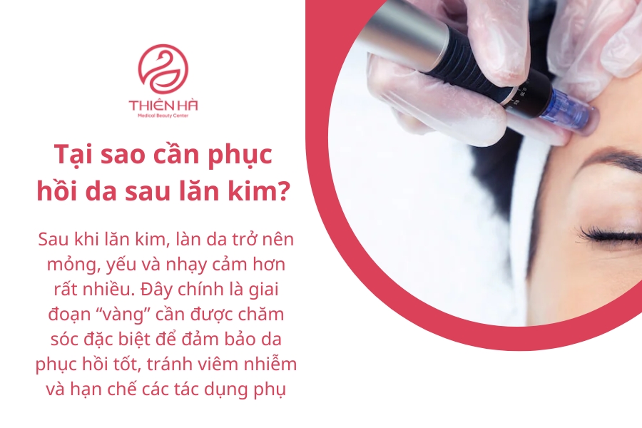 Tại sao cần sử dụng sản phẩm phục hồi da sau lăn kim