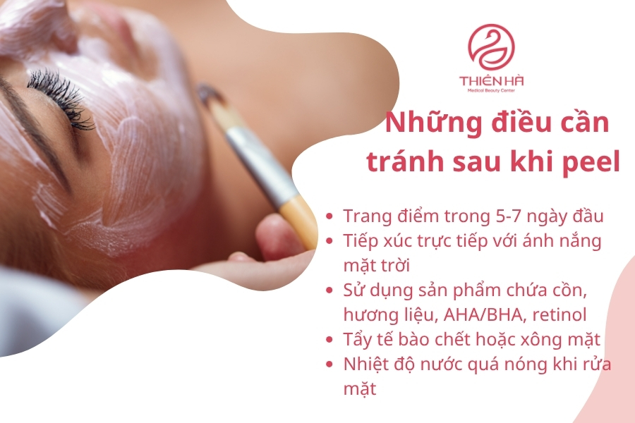 Những Điều Cần Tránh Sau Khi Peel Da