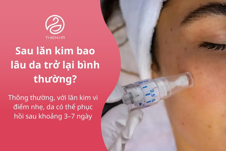 Sau lăn kim bao lâu da trở lại bình thường