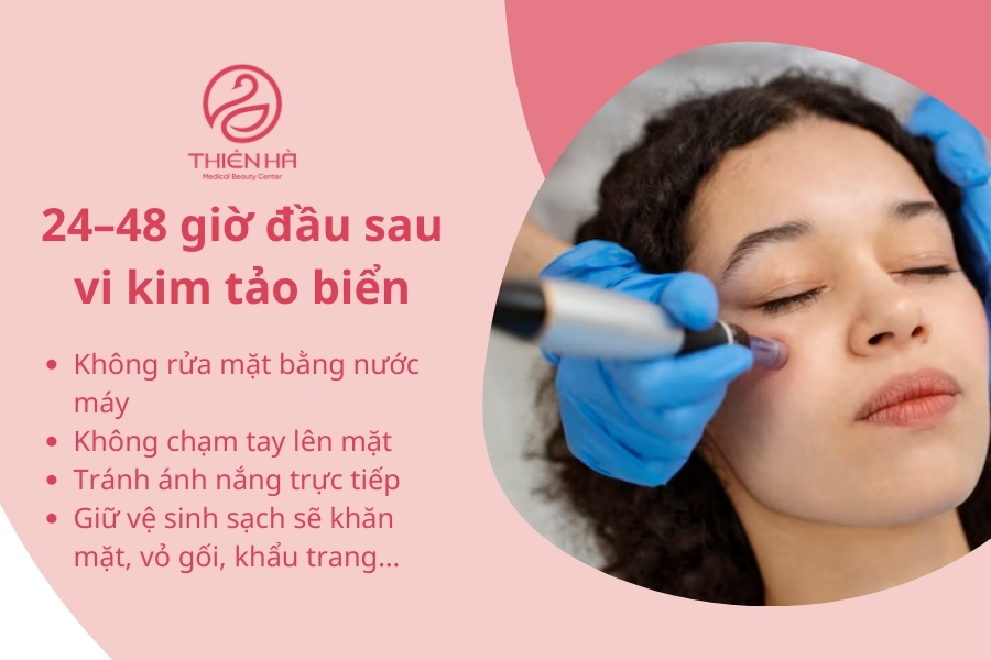 Giai đoạn ngay sau khi vi kim tảo biển (24–48 giờ đầu)