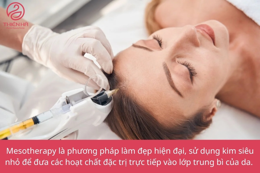 Bác sĩ đang thực hiện tiêm Meso cho khách hàng trong môi trường vô trùng, chuyên nghiệp – đảm bảo đúng kỹ thuật và an toàn.