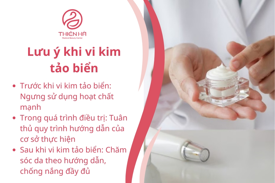 Những điều cần lưu ý khi vi kim tảo biển 