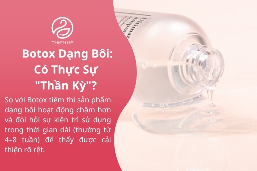 Hiệu quả thực tế của Botox dạng bôi