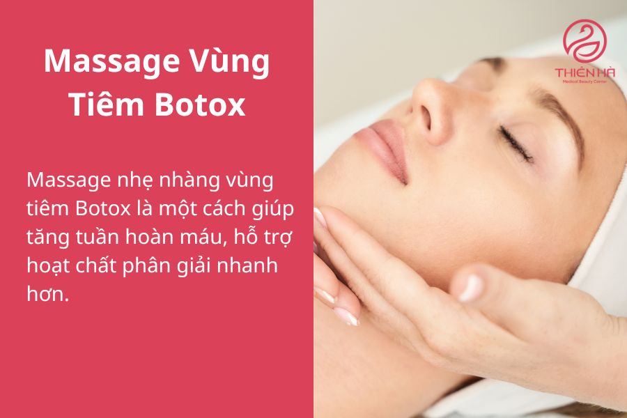 Massage vùng tiêm Botox đúng cách