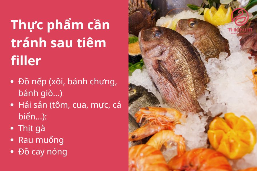 Tránh các loại thực phẩm như đồ nếp, hải sản, rượu bia để giảm thiểu tình trạng sưng viêm