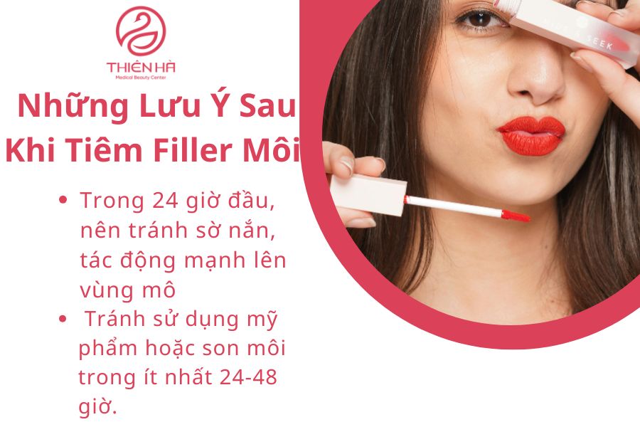 Lưu ý sau khi tiêm filler môi 