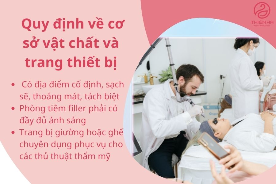 Cơ sở vật chất và trang thiết bị đạt chuẩn cho tiêm filler