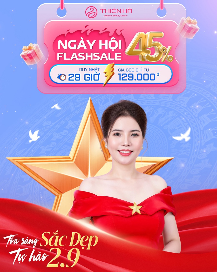 Tòa sáng sắc đẹp mừng quốc khánh 2-9