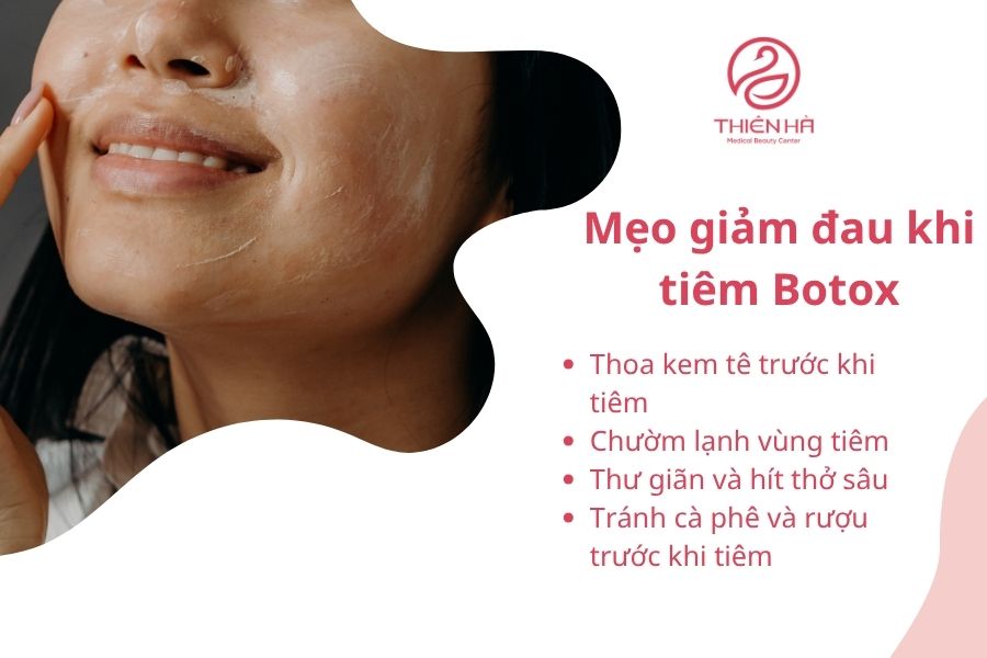 Một số mẹo giúp bạn giảm đau khi tiêm Botox.