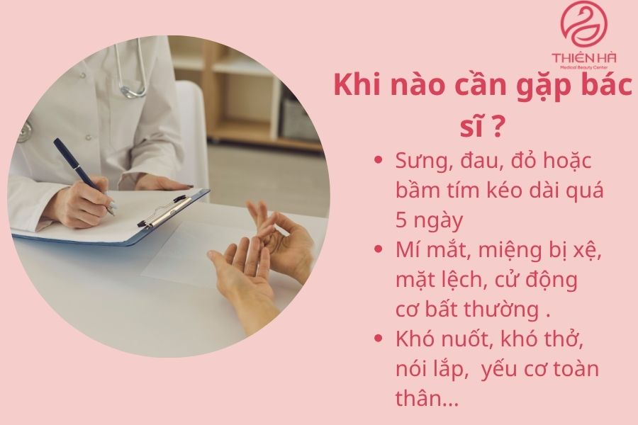 Dấu hiệu cần gặp bác sĩ 
