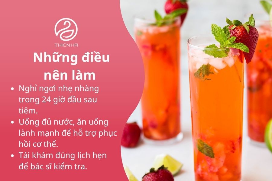 Lưu ý sau khi tiêm 