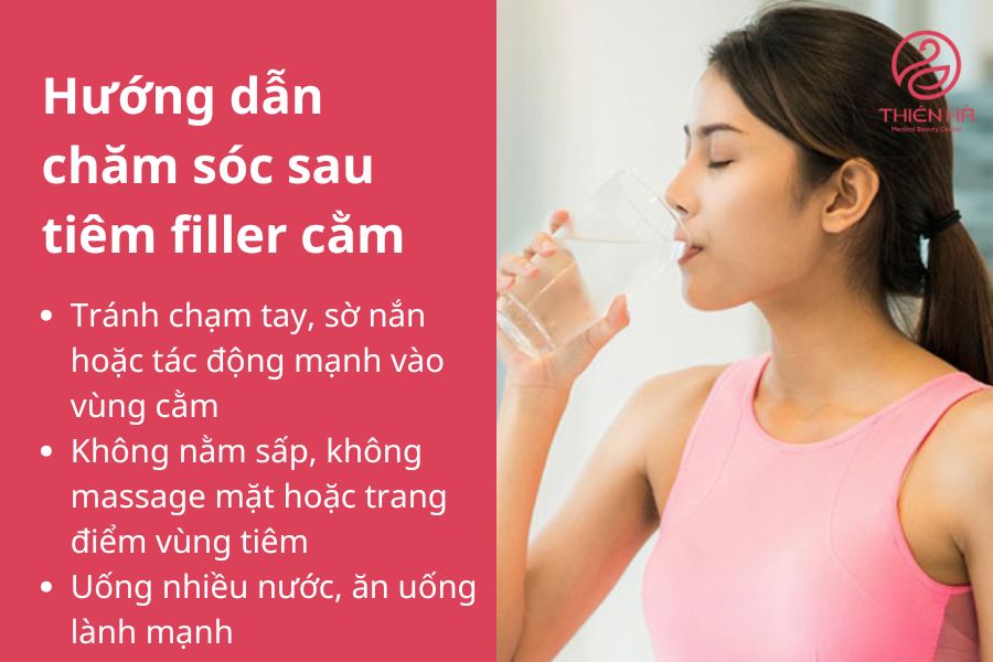 Hướng dẫn chăm sóc sau tiêm filler cằm