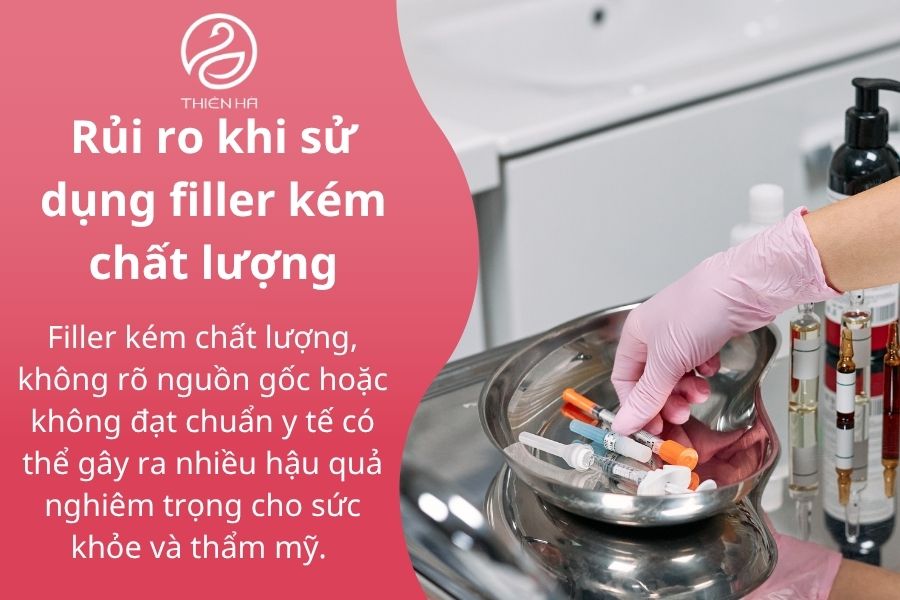 Rủi ro khi sử dụng filler kém chất lượng